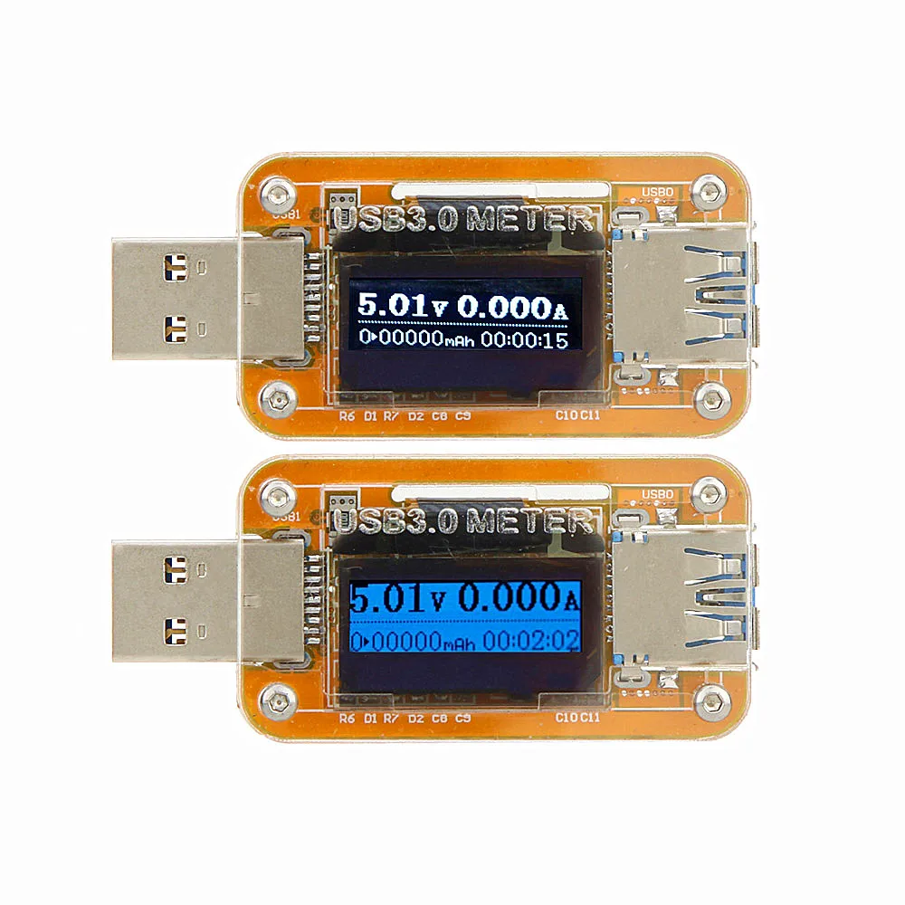 USB 3.0 Tester OLED Power Energy Meter Voltage Current Power Capacity