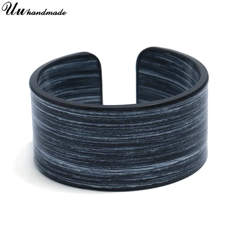 

2018 New Wide Pulseiras Bracelet Charm Jewelry Round Bangles Brand Bracelets For Women Acrylic Cuff Pulseira Feminina Bileklik