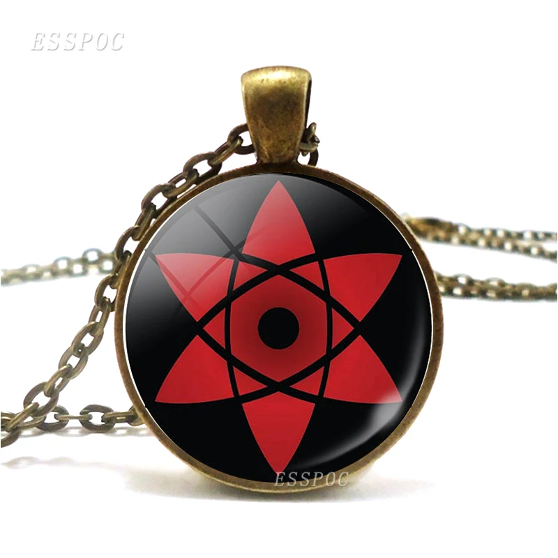 Us 10 60 Offuzumaki Naruto Uchiha Sasuke Sharingan Eyes Necklace Rinnegan Eyes Pendant Japanese Anime Naruto Cosplay Jewelry Accessories In