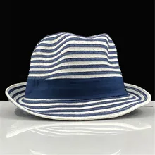 Chapéu de sol bonito crianças chapéus de sol arco feito à mão chapéu de palha feminino praia grande borda chapéu casual meninas listra verão boné