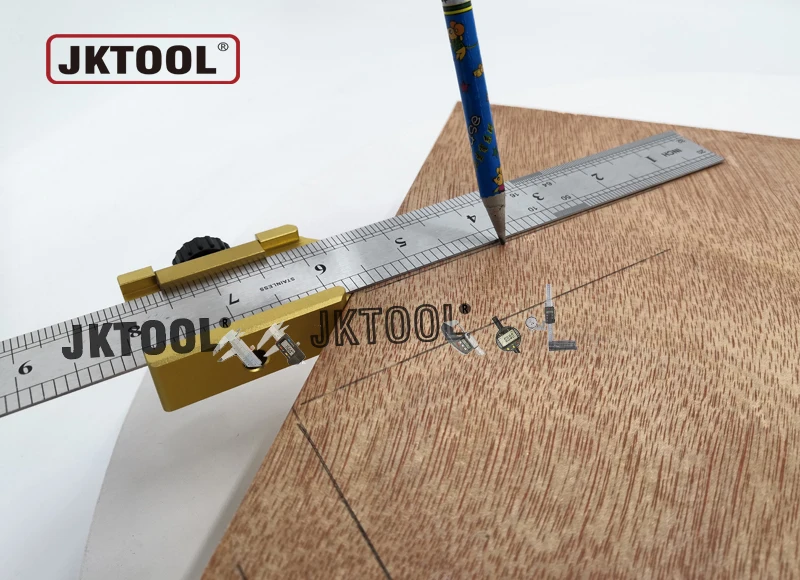 

Ruler Stop Anodized Aluminum Ruler Stop with 45 degree angle Fence Rule Stoper Fence with 500mm Stainless Ruler