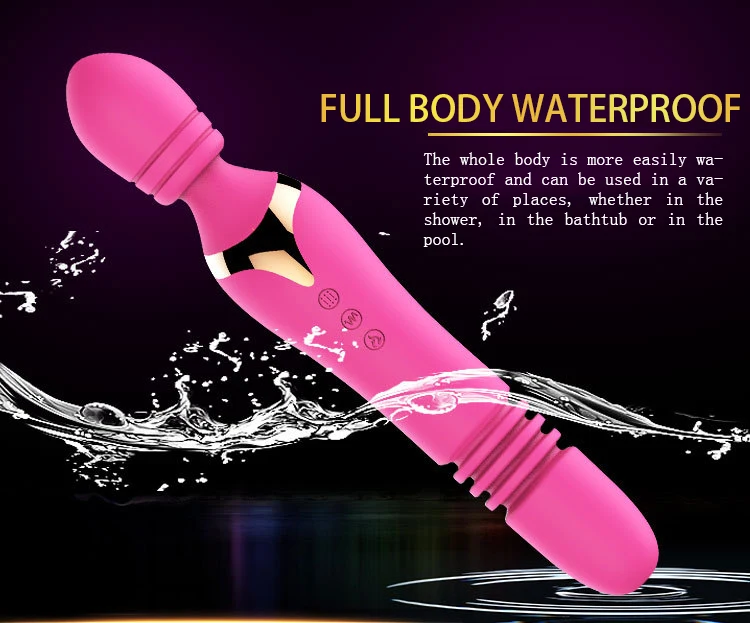 Stretch font b Dildo b font G Spot Vibrator Telescopic AV Stick Magic Wand USB Charged