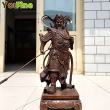 Bronze Kowloon Battle Guan Gong Chinese Warrior Battle Elephant Pure Copper Sculpture Zhongyitang Guan Gong Temple Decoration china post stamp collect sheet 2011 23 guan gong