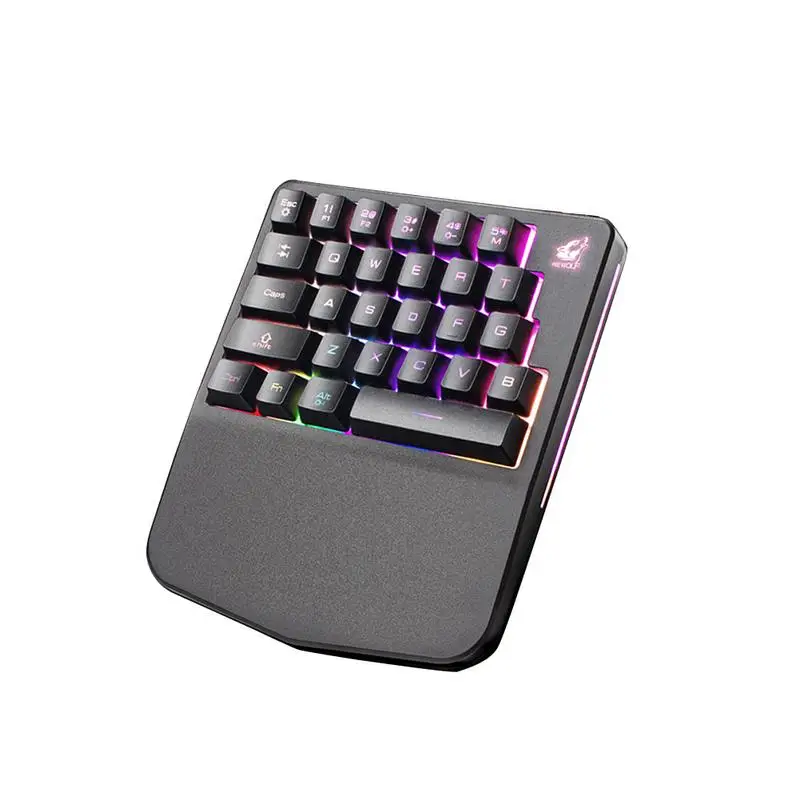 

Free Wolf K11 Gaming Keyboard K108 Mechanical One-Handed Keyboard For PUGB Mobile Game Left Hand Small Keyboard