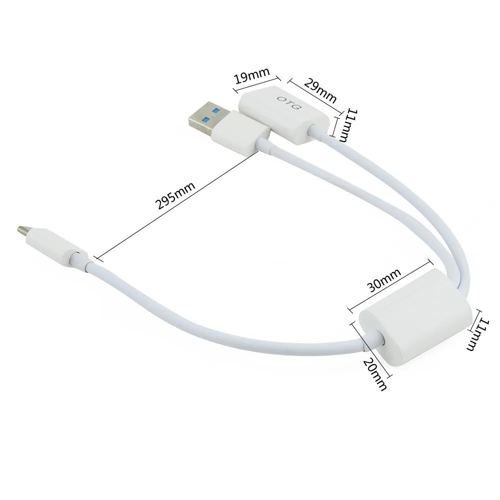 Переходник типа C с разъемом Папа OTG USB 3 0 аксессуары для компьютера разветвитель