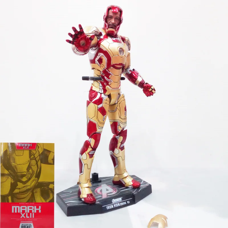 Marvel Comics Play Arts Kai Marvel 25 см Железный человек Сменное лицо супер герой Железный человек ПВХ Фигурки игрушки Аниме Фигурки игрушки подарки