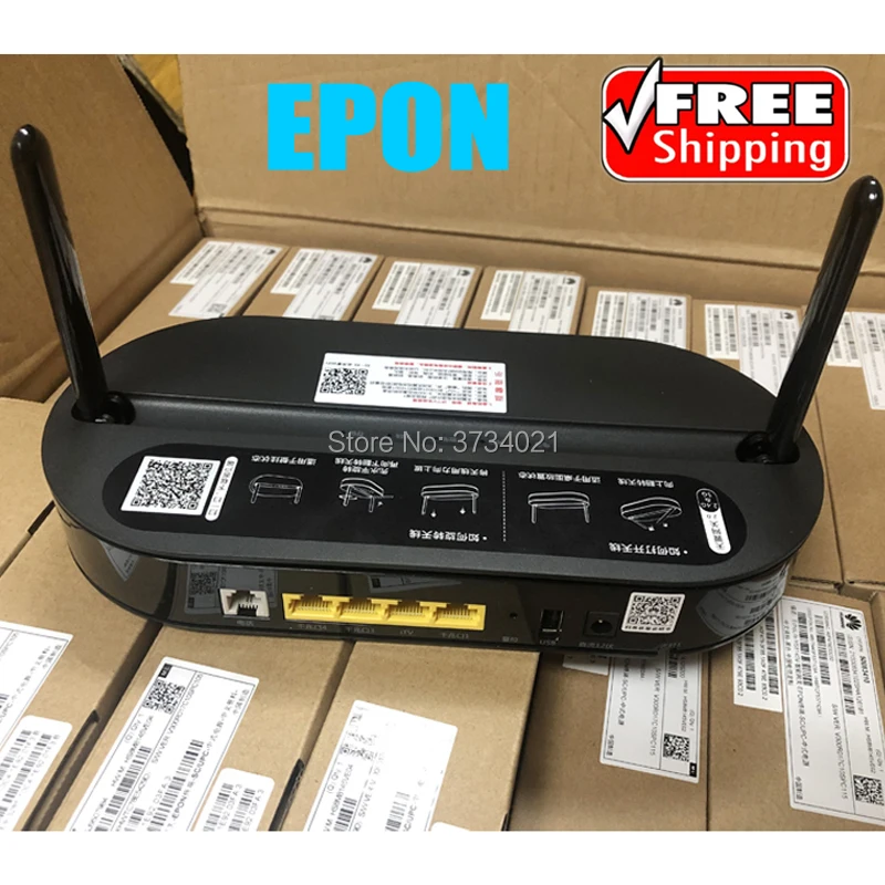 Оригинальный huawei HS8145V EPON ONT 4GE + 1Tel + 1USB + Wifi 2,4 г/5 г, huawei EPON ONU для волоконно-оптического сетевого маршрутизатора, английская прошивка