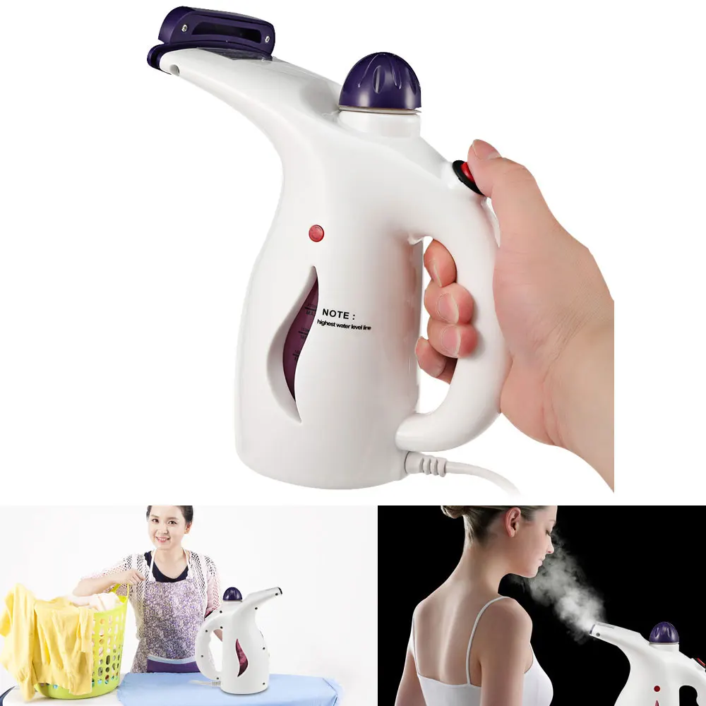 

Portable Handheld Ironing Machine 200ml Water Capacity 110-220V Adjustable Garment Steamer with Two Brushes for Clothes and Face