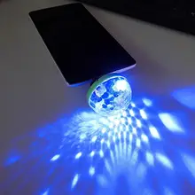 14 Вт Лазерный светильник мини RGB светодиодный для мобильного телефона диско шар форма сценический эффект удобные вечерние DJ светильник для мобильного телефона PC