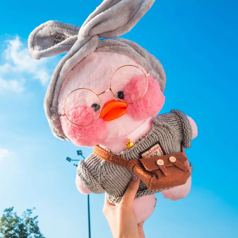 

INS Lalafanfan CafeMimi kawaii Stuffed Toys Yellow Pink White Duck Plush Dolls For Kids Children Birhday Gift 30CM 60 Styles