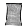 Multi-funcional de buceo de malla bolsa con cordón para piscina de agua de Deportes de playa de equipo de gimnasio negro 64x46 x cm ► Foto 3/6