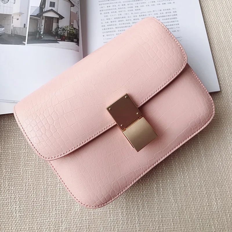 Mode Flut Tasche Hand Schulter Rindsleder Koreanischen Pink Handtasche Einzelnen 2018 Frauen Leder Geldbörse Stil Marke qXxwFRPS