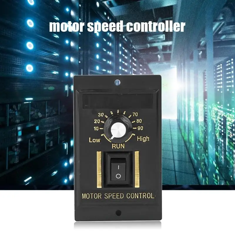 

AC 220V Motor Speed Controller 300/400/500W Digital Adjustable Stepless Motor Speed Controller 0-1450rpm Control Motor