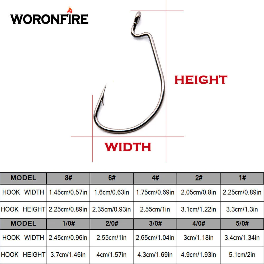 50 шт./пакет Кривошип Крючки для рыбалки с высоким содержанием углерода Сталь крючки для мягкой червь приманки 8#-5/0# приманка, рыболовные снасти аксессуары