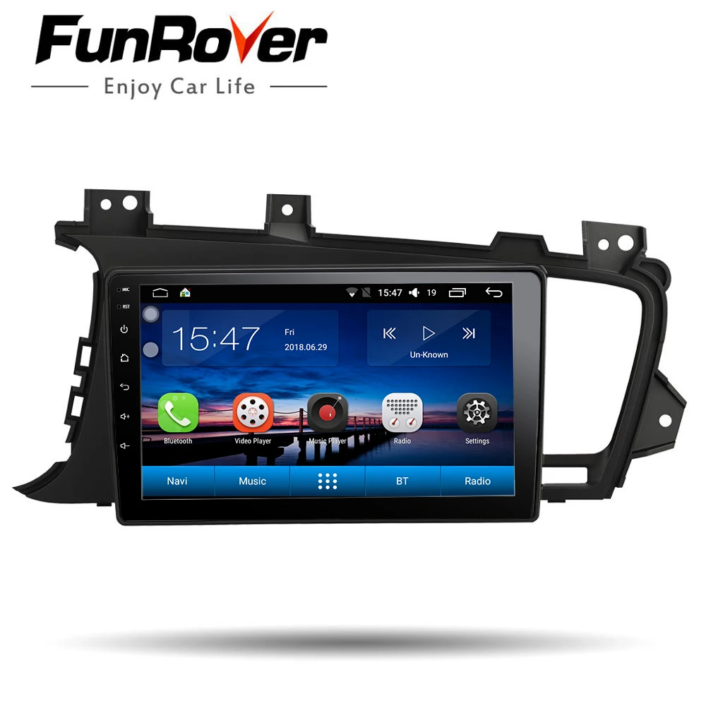 

Funrover 2.5D+IPS Car Radio Multimedia Android 9.0 2 Din Car DVD Audio Player For Kia K5 Optima 2011-2015 stereo headunit gps