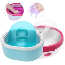 Мини электрическая температура регулируемая восковая грелка Нагреватель машинка для депиляции для ванной ручной ног восковая машина для обработки кожи зеленый/красный 5