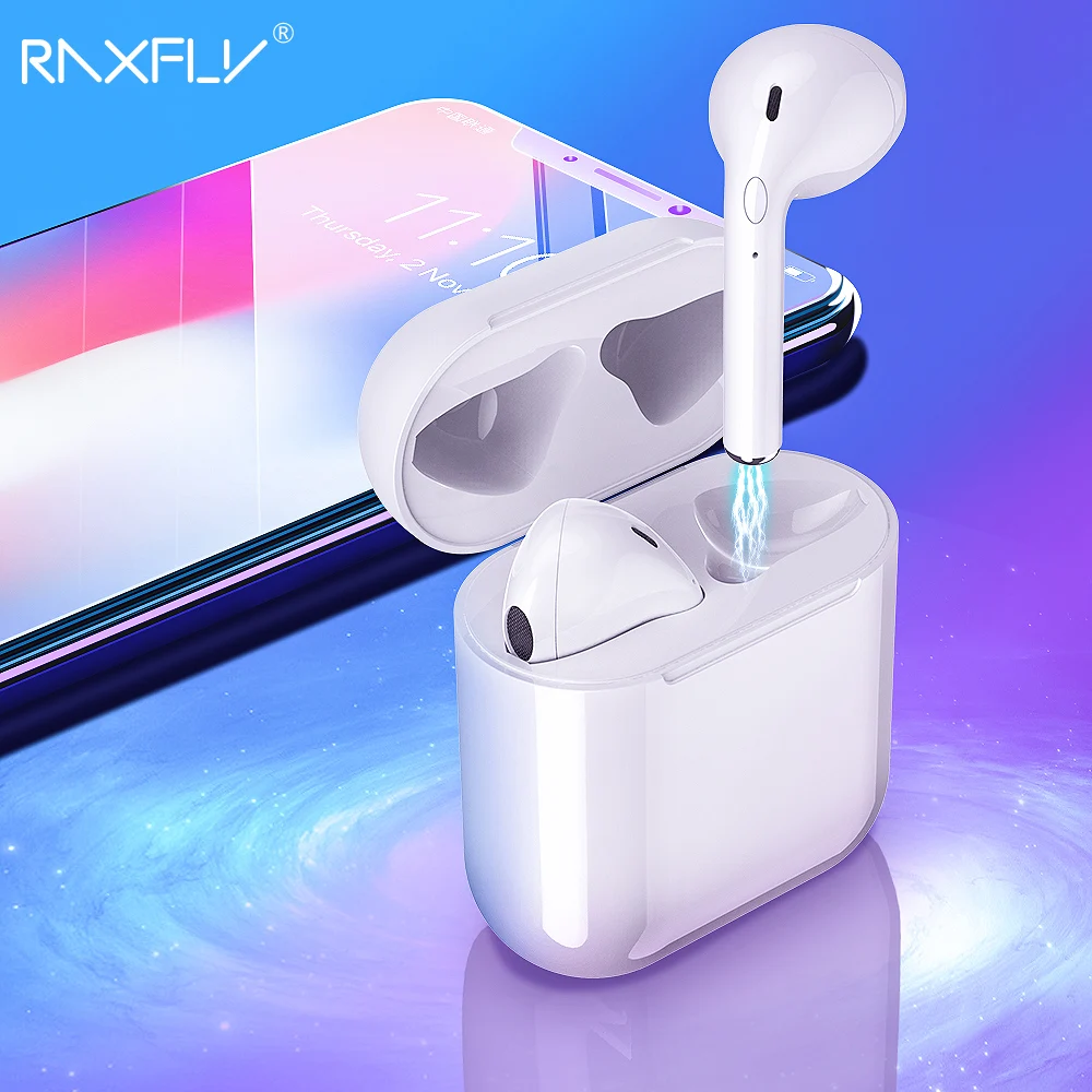 RAXFLY i9S TWS Mini Wireless Bluetooth Earphone For iPhone X XS XR Dynamic 3D Stereo Earbuds Headset Game Sport fone de ouvido |