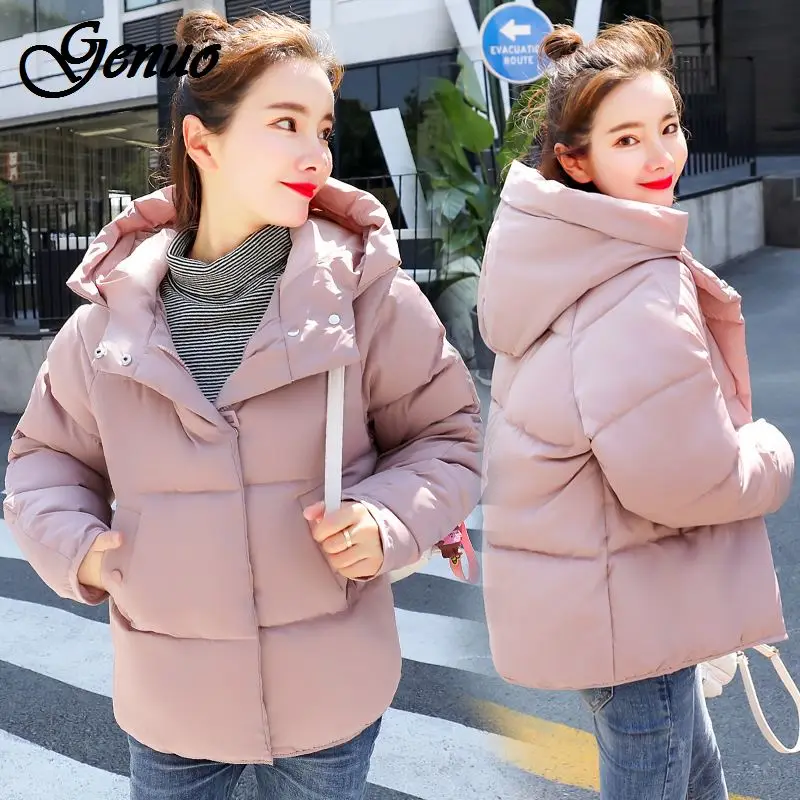 

Short Hooded Bakery Winter Coat Jacket Student Thick Warm Slim Casaco Feminino Abrigos Mujer Invierno 2019 Wadded Parkas