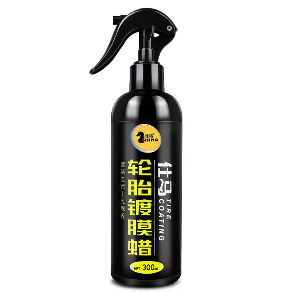 300ML Car Tire Coating Agent Wax Brightener Decontamination Glazing Motorcycle Tire Protector Auto