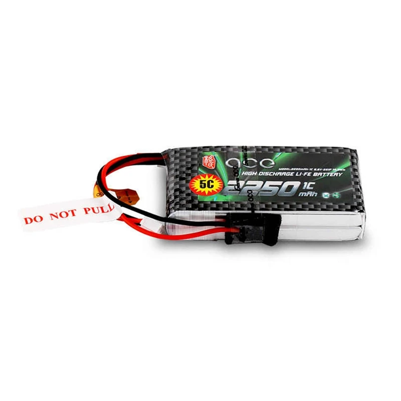 

ACE 6.6V 2250mAh 5C Li-FE Battery 2S1P for Futaba 18SZ 14SG T10J T8J T6J 4PKS 4PL Radio Transmitter Remote Control