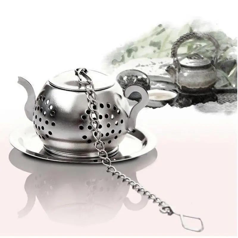 High Quality Teapot Shape Tea Infuser Spice Flower Strainer Herbal Filter Kitchen Teaware Accessories Ball Teesieb A35 | Дом и сад