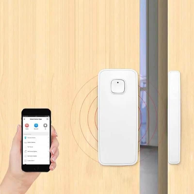Охранных беспроводной Wi Fi Smart Life оповещения дверная оконная сигнализация сенсор детектор Amazon Alexa Совместимость приложение управление