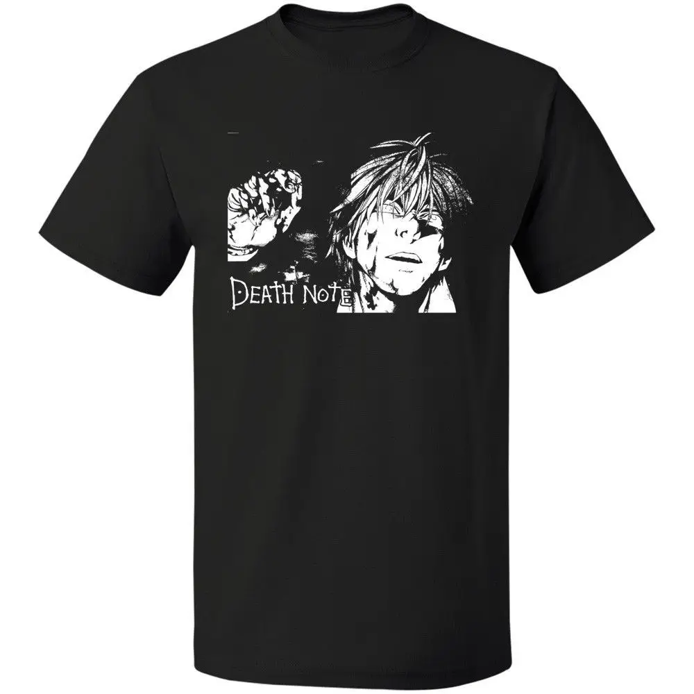 

Japanese Anime Manga Death Note T-shirt S-3XL Free Shipping Short Sleeve Round Neck T Shirt Promotion Punk Tops