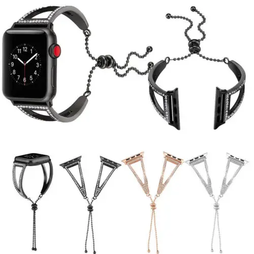 Сменный ремешок для часов Дамский Браслет манжета наручные часы Apple Watch iWatch 38 мм 42