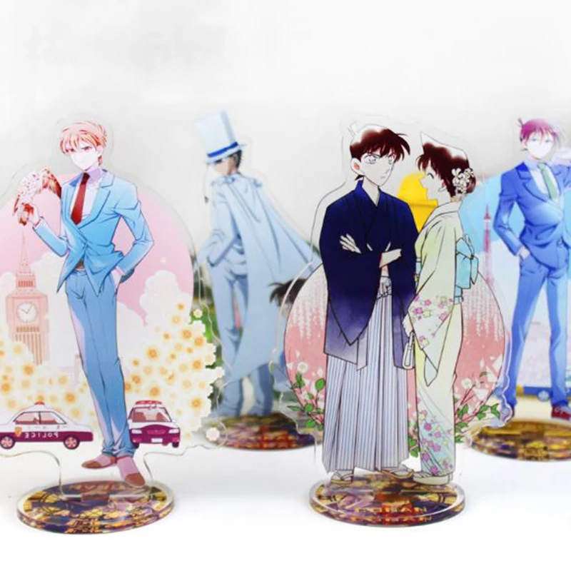 

1 Pc New Arrival Anime Conan Acrylic Stand Model Toys Plate Holder Action Figure Pendant Ornament Toy Kids Gift