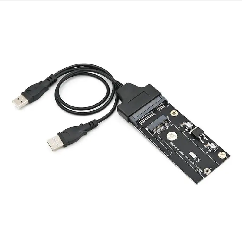 ALLOYSEED 20 + 6 Pin SSD a SATA 2,5 pulgadas tarjeta adaptador USB PC añadir en la tarjeta para Lenovo Thinkpad x1 de carbono