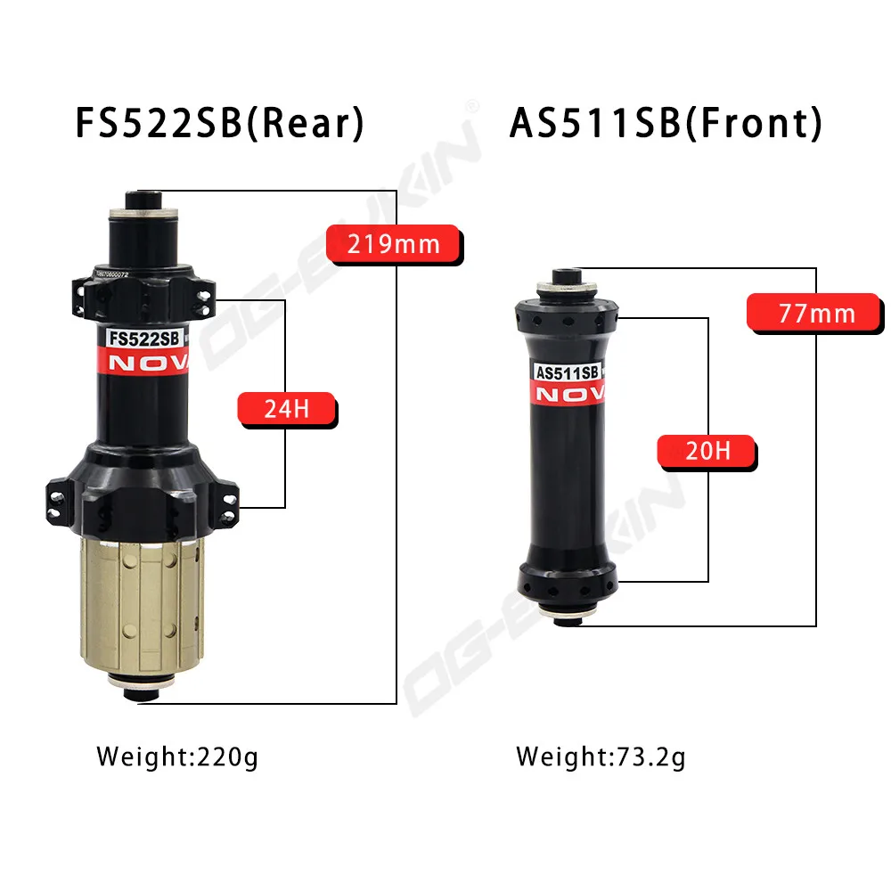 Novatec AS511SB FS522SBRoad велосипедные втулки 20 H/24 H 100 мм/130 мм QR ступицы из алюминиевого
