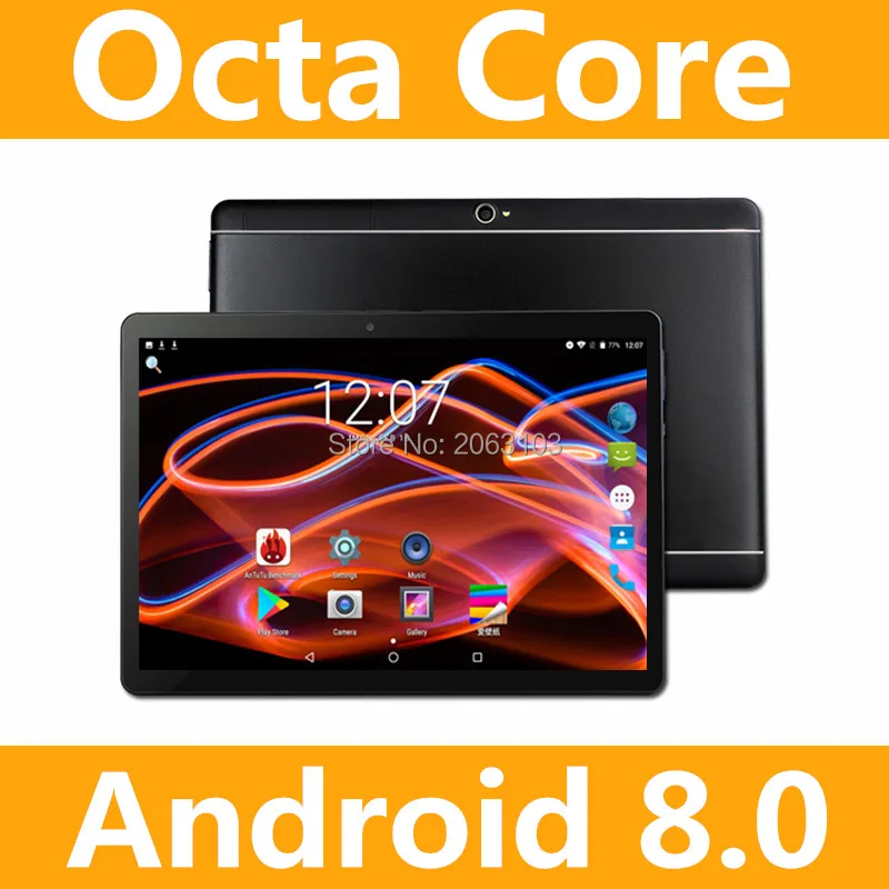  2019 New 10 inch Octa Core 3G Tablet 4GB RAM 32GB ROM Dual Cameras Android 8.0 Tablet 10.1 inch Fre