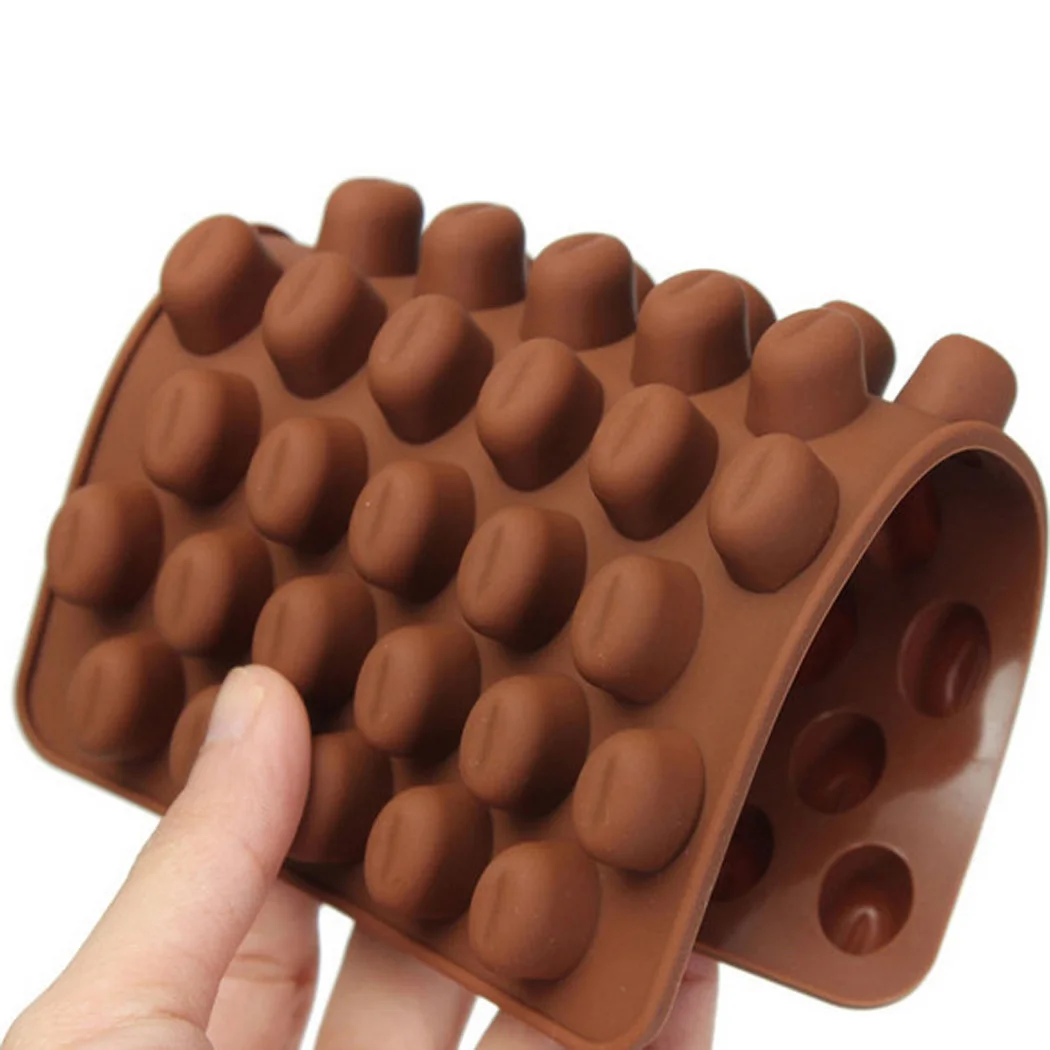 2 предмета кофейные формочка «фасолинка» Еда Класс силиконовая форма для выпечки, шоколада формы
