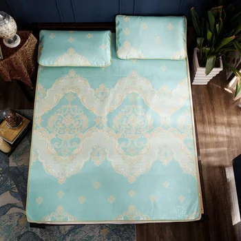 

3D Printing Foldable Folding Summer Ice Silk Cover Cooling Mat with Pillowcase For Home Schools Comfortable Mattress