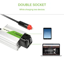 200 Вт DC 12 В к AC 220 В портативный автомобильный инвертор преобразователь модифицированная Синусоидальная волна защита от перегрузки встроенный вентилятор охлаждения