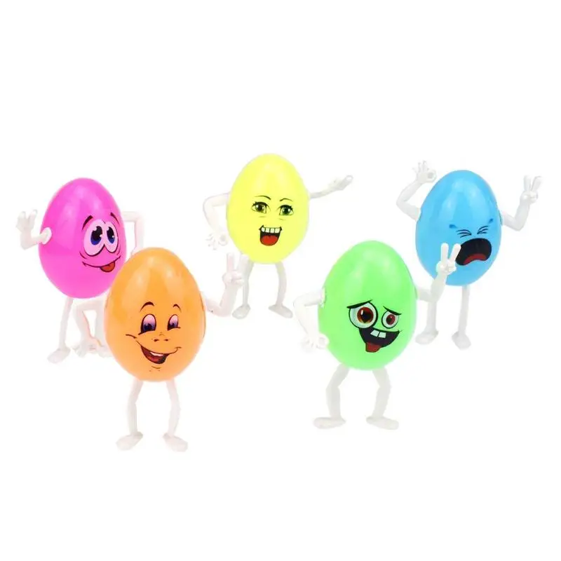 

1pc Kids DIY Assembling Egg Toys Children Multiple Expressions Capsule Small Toy Assembling Gag Practical Jokes Toy random color