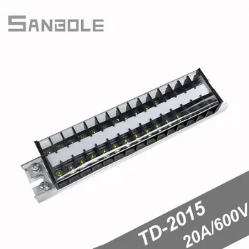 

TD-2015 Connection Terminal Block TD Series Connect Plug-in Unit 20A 15 positions power protection DIN rail Barrier
