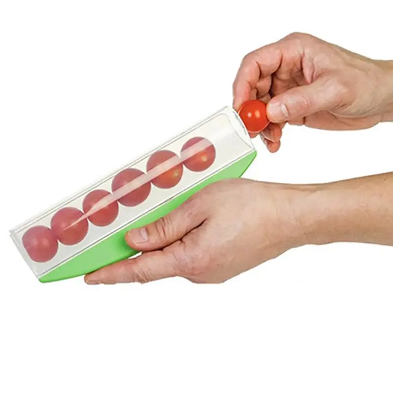 

Vegetable Fruit Slicer Stainless Steel Tomato Grape Cherry Cutting Device Cut Grape Cherry Cut Manual Cutter Kitchen Tool