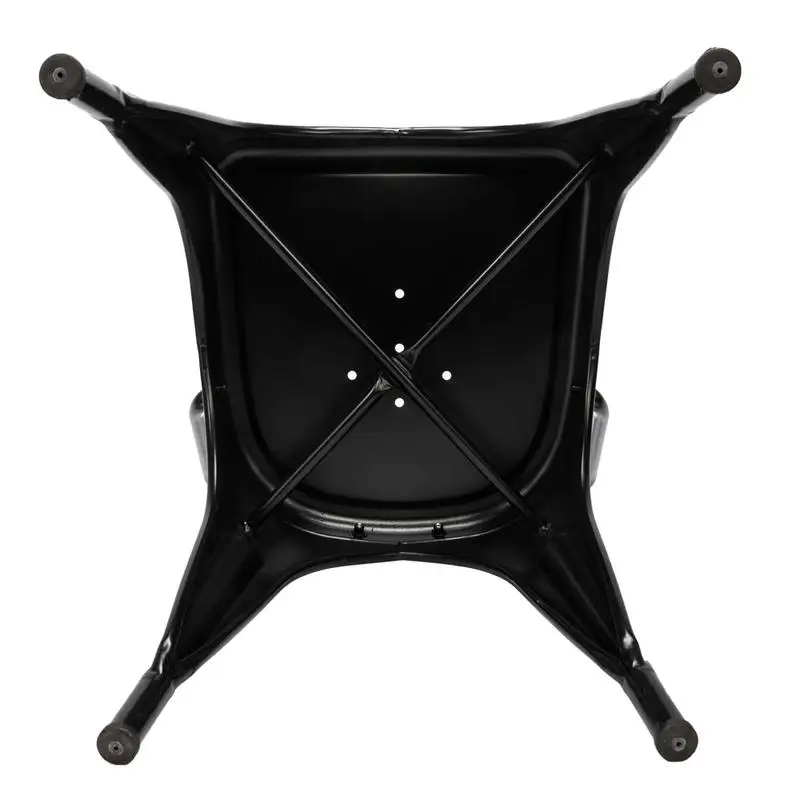 4pcs Retro Industrial-style Iron Sheet Chair Black Chair Lacquer Process Home Restaurant And Bar 4pcs Retro Industrial-style Iron Sheet Chair Black Chair Lacquer Process Home Restaurant And Bar