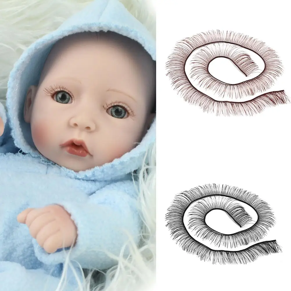 Кукла накладные ресницы для Reborn BJD коричневый и черный SD кукла кукол аксессуары