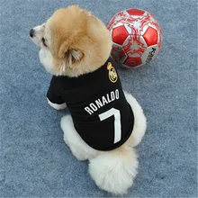 Football shirt for dogs T Shirt Pet Cat Puppy Cotton Blends Clothes Vests Printed Clothing Dogs Costumes