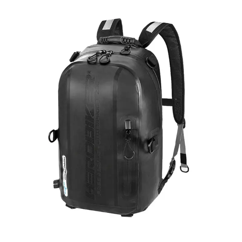 

23L Waterproof Motor Tank Bag Black Oil Fuel Tank Bag Magnetic Motorbike Saddle Bag Single Shoulder Bag Motorcycle Backpack