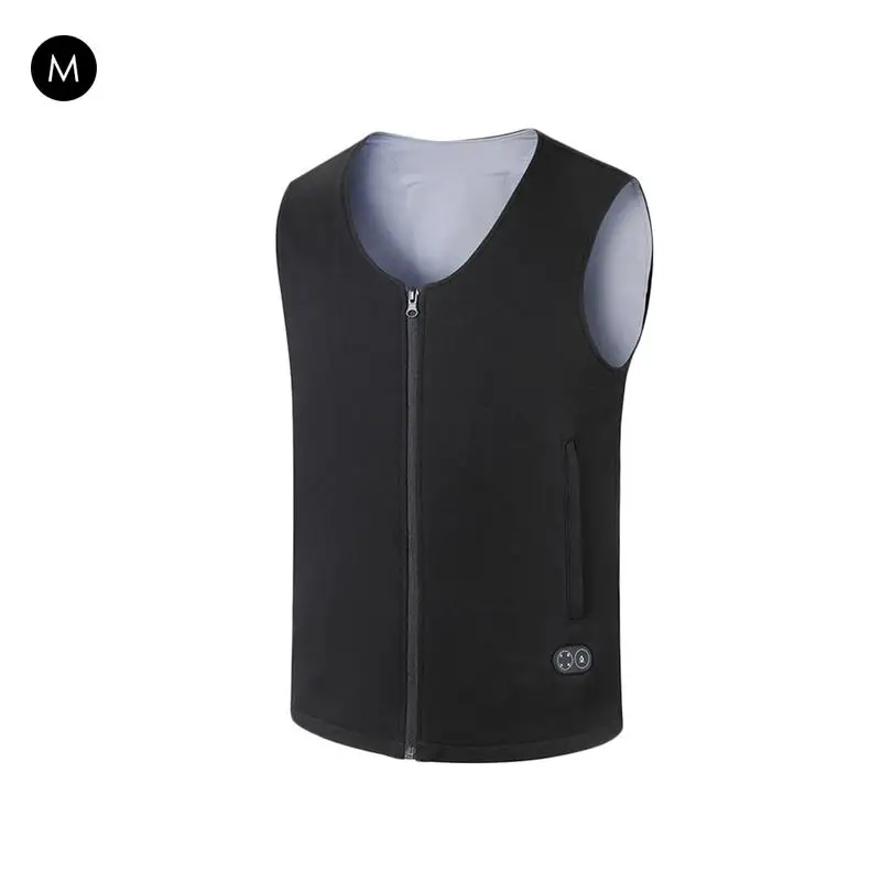 

Controllable USB Charging Intelligent Heating Cold Warm Body Heat Electric Battery Powered Heated Vest Heat Insulate Waistcoat F
