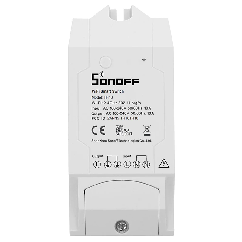 SONOFF TH10 WiFi умный переключатель датчик температуры монитор влажности беспроводной