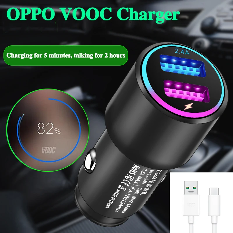 فلاش شاحن سيارة شاحن ل oppo تجد X R17 R17PRO المحمول الهاتف VOOC كابل الشاحن