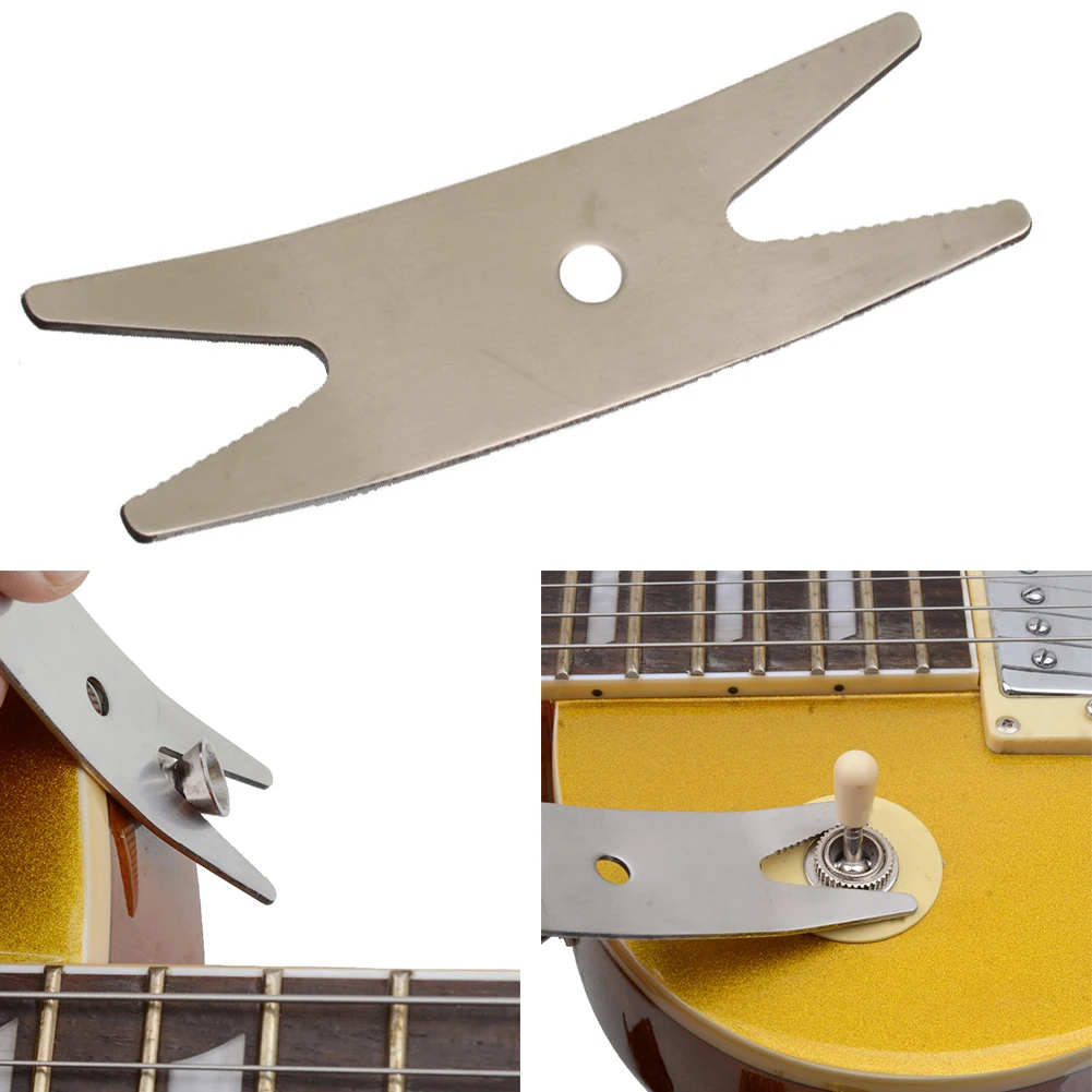 

Pocket-size Multi-Tool Guitar Spanner Knob Tighten Or Loosen Toothed Wench Accessories Stainless Steel Tuner Practical Durable