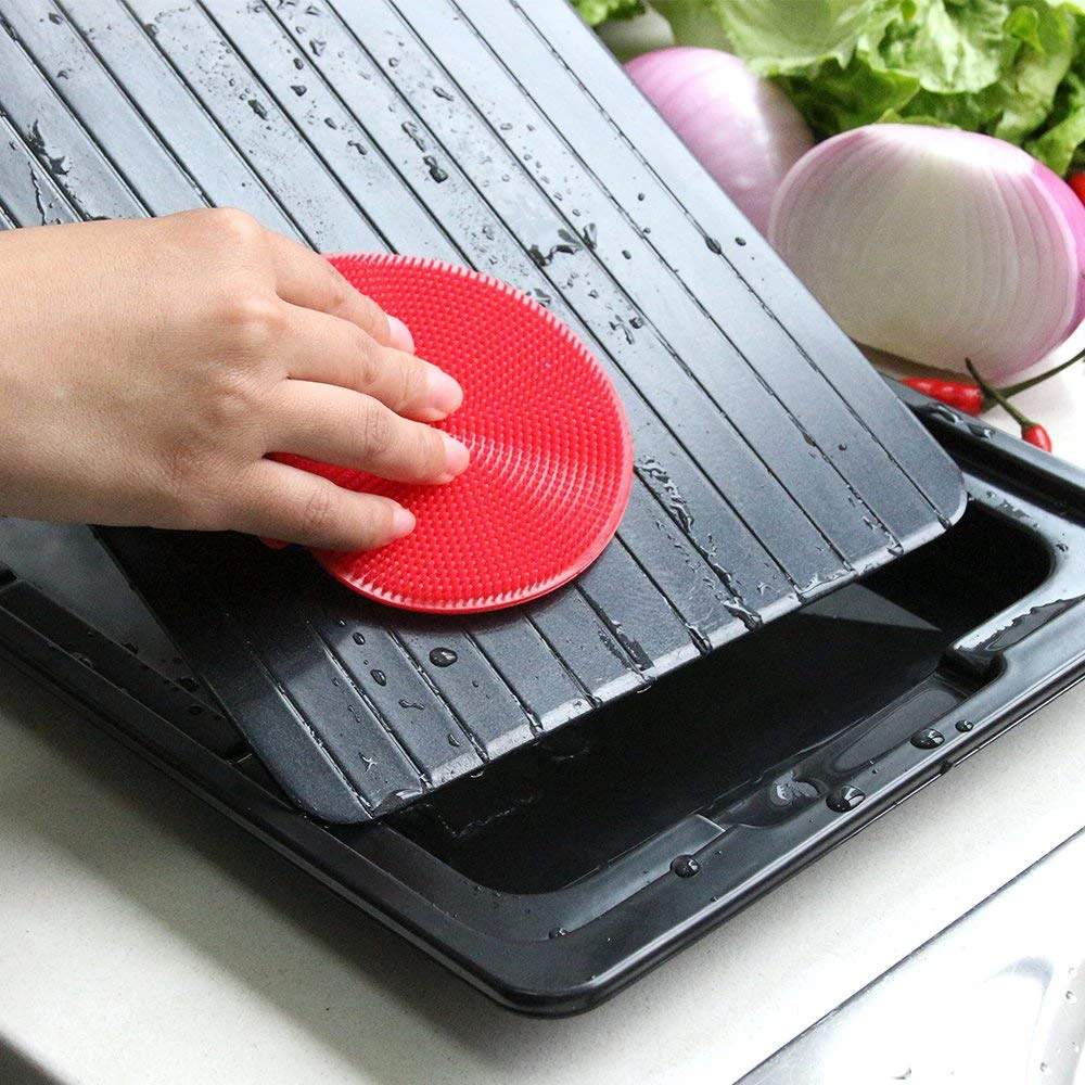 Hot-Defrosting Tray | Thawing Plate for fast defrosting of frozen foods | Premium Quality Defrost Tray | With bonus Drip tray Hot-Defrosting Tray | Thawing Plate for fast defrosting of frozen foods | Premium Quality Defrost Tray | With bonus Drip tray