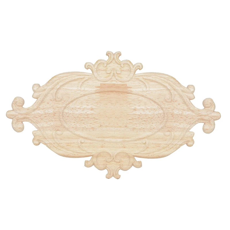

Exquisite Floral Wood Carved Corner Woodcarving Decal DIY Onlay Applique Sculptures For Home Furniture Cabinet Decoration