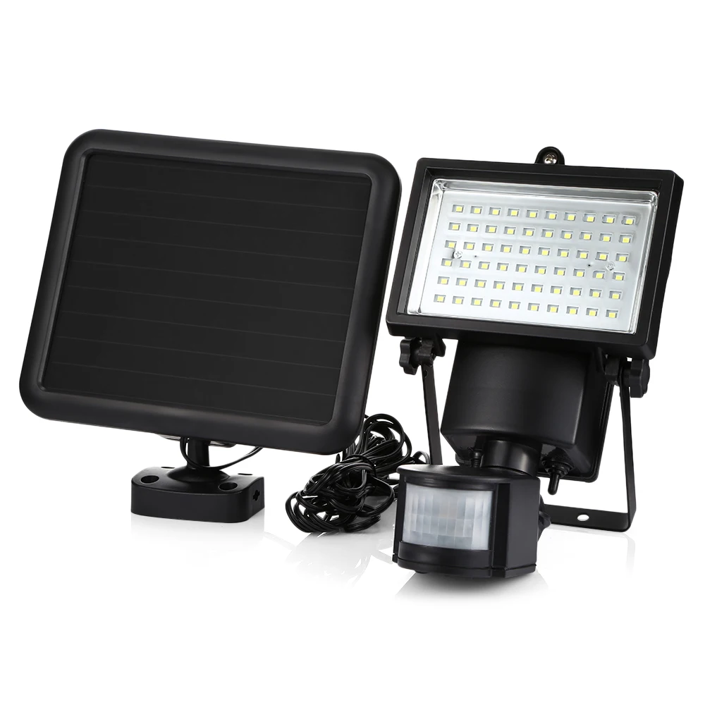 

SL-60 LED Super Bright Solar Powered PIR Motion Sensor Light Flood Light Outdoor Garden Landscape Floodlight Emergency Wall Lamp