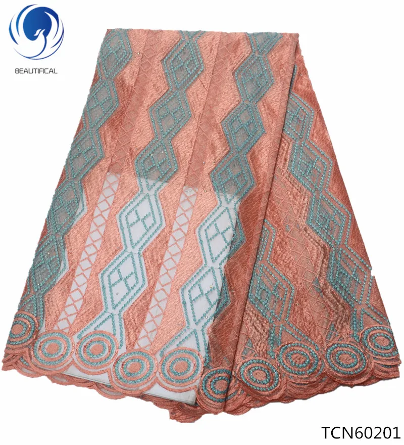 

BEAUTIFICAL Nigerian laces fabrics good quality african french tulle fabric for wedding dress net lace TCN602